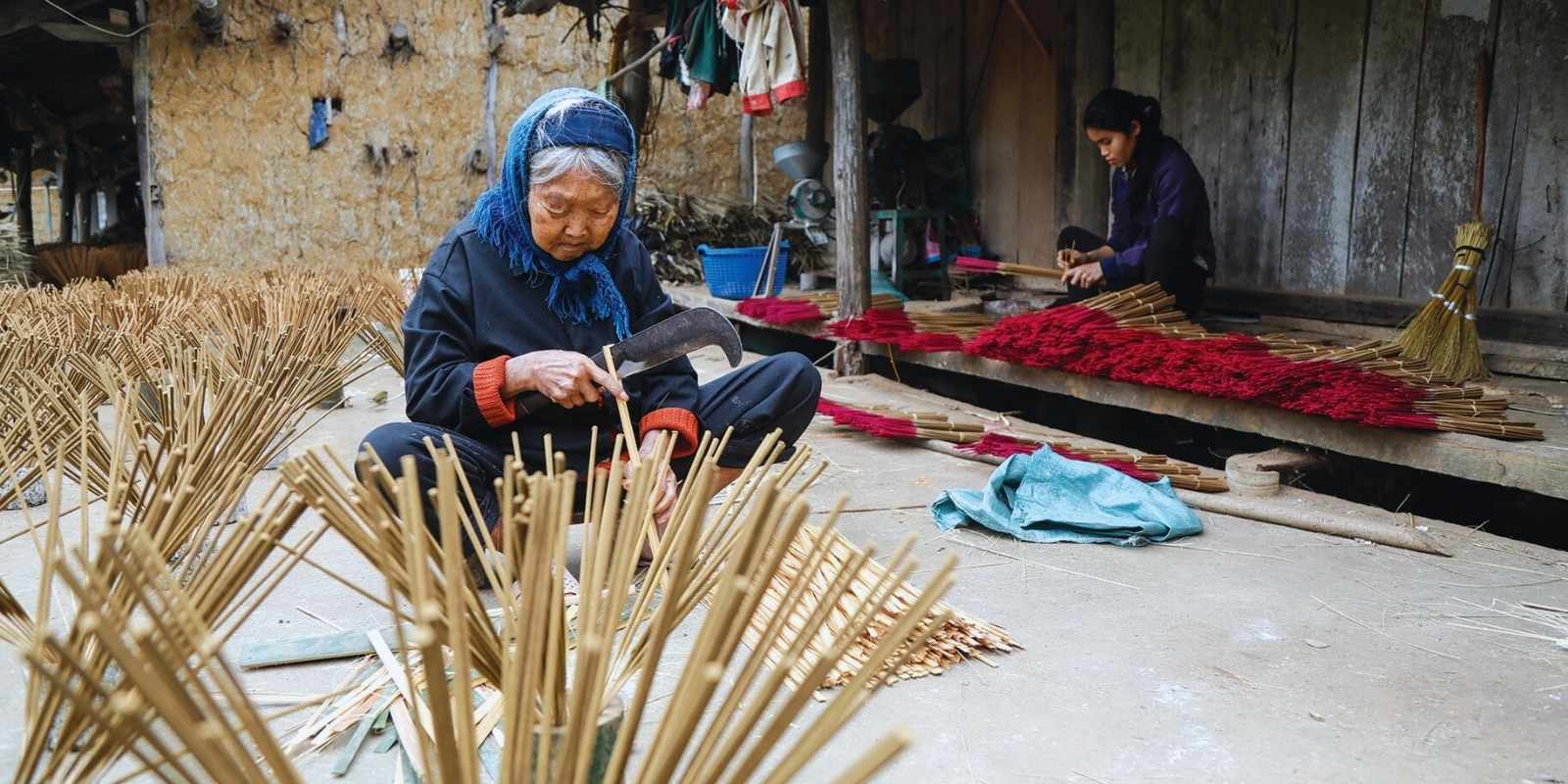 Village dencens des Nung à Phia Thap