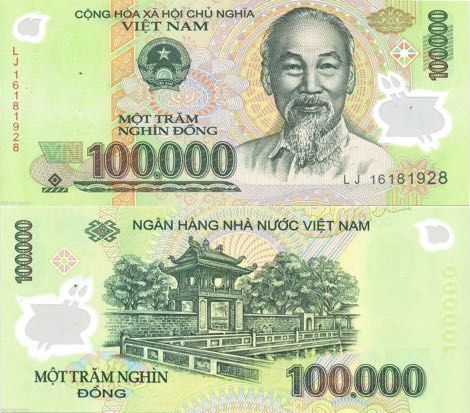 Billet de 100 000 VND