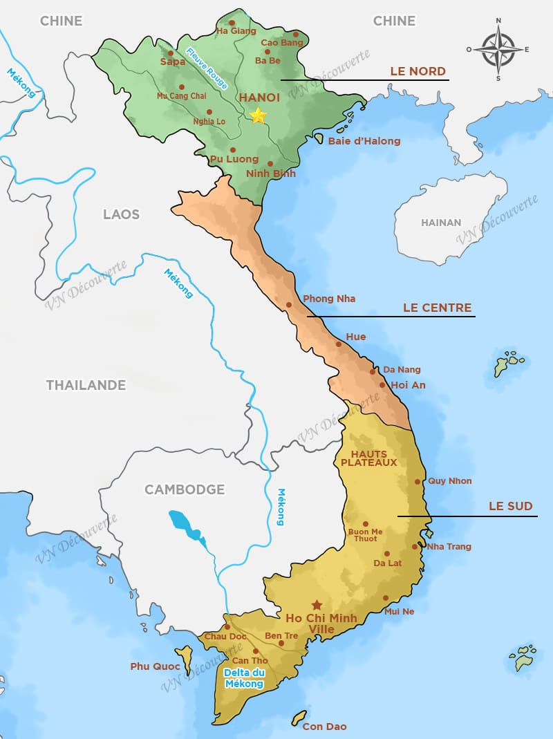 carte vietnam
