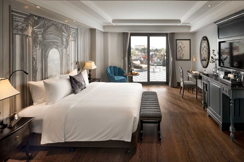 chambre élégante de l''hôtel Meritel Hanoi 
