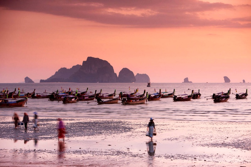Sunset Ao Nang Krabi Janvier