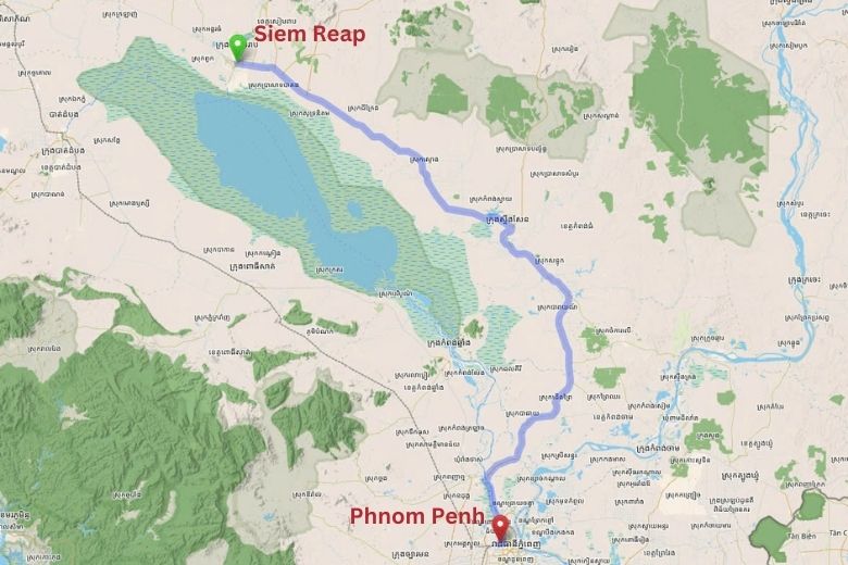  Siem Reap à Phnom Penh