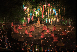 Festival de Loi Krathong ou fête des lumières