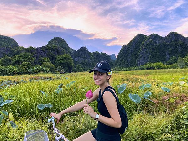 Balade à vélo à la campagne paisible de la baie d'Halong terrestre 2